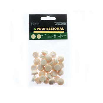 картинка Заглушка на отверстие ПРОФЕССИОНАЛ сфера D12мм осина (30шт/уп) от магазина Румлес