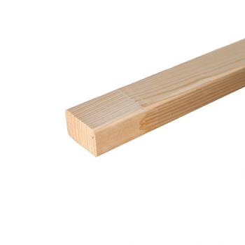 картинка Рейка сращенная для декора стен 28*50*3000мм сосна сорт Экстра (с фаской R5 на углах) от магазина Румлес