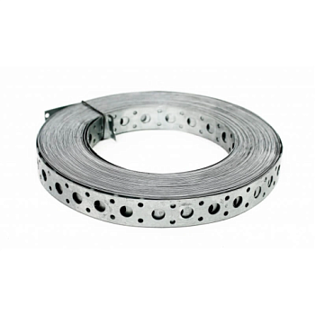 картинка Перфорированная лента оцинкованная прямая 0.55*20мм (25м) от магазина Румлес