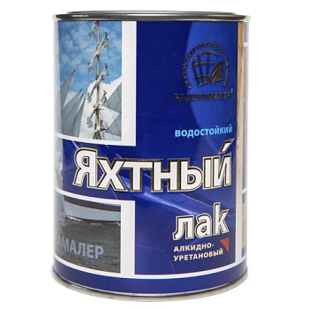 картинка Лак яхтный глянцевый Радуга 0.9л алкид-уретан. от магазина Румлес