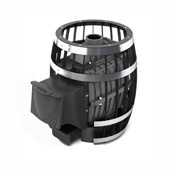 картинка Печь банная сетка Саяны Cast с дверцей антрацит (камни 90кг/до 18м³) от магазина Румлес