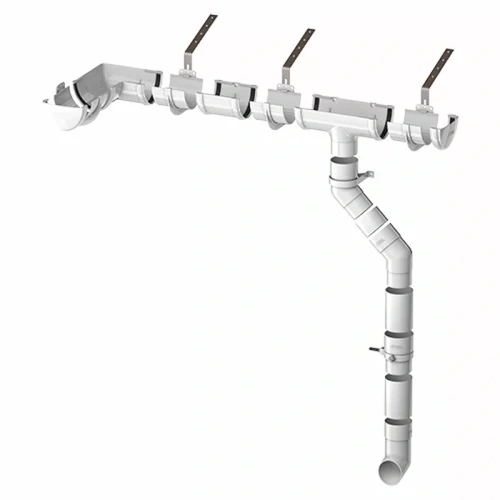 картинка Кронштейн желоба металлический белый от магазина Румлес