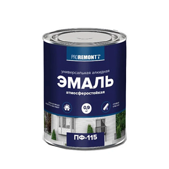 картинка Эмаль ПФ-115 коричневый 0.9кг Proremontt от магазина Румлес