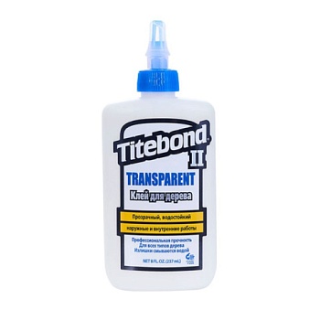 картинка Клей столярный Titebond II влагостойкий прозрачный D3 237мл (белый) от магазина Румлес