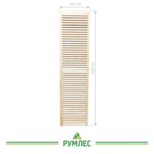 картинка Дверь жалюзийная 494*1505мм сосна сорт Экстра от магазина Румлес