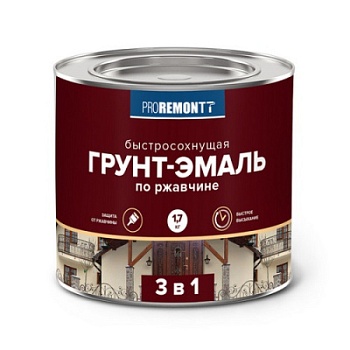 картинка Грунт-эмаль 3в1 быстросохнующая белая матовая Proremontt 1.7кг от магазина Румлес