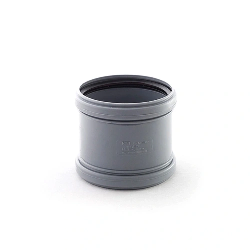 картинка Муфта канализационная надвижная 110мм (без перегородок) от магазина Румлес