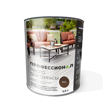 картинка Масло для Террас ПРОФЕССИОНАЛ Венге (НК-88) 0,9л от магазина Румлес