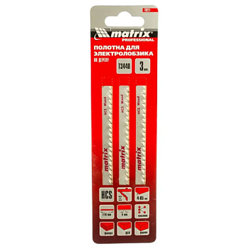 картинка Пилки для лобзика 132*110*4мм T344D 78221 (3 шт/уп) от магазина Румлес