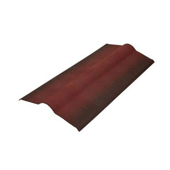 картинка Конек черепица ондулин красный 0.9*0.36м от магазина Румлес