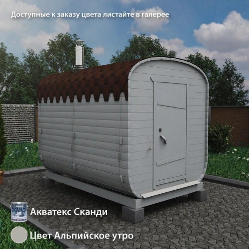 картинка Баня-бочка 3м Два отделения Комплектация ЭКОНОМ от магазина Румлес