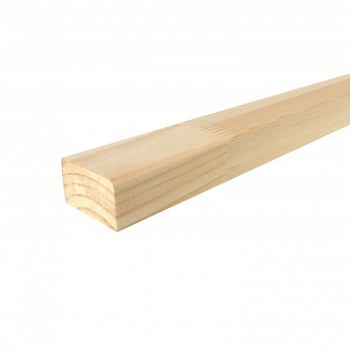 картинка Рейка сращенная для декора стен 20*45*2200мм сосна сорт Экстра (с фаской R3 на углах) от магазина Румлес