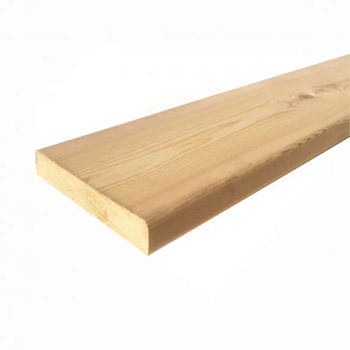 картинка Планкен прямой 20*140*3000мм сорт АВ лиственница, фаска с одной стороны от магазина Румлес