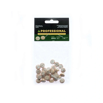 картинка Заглушка на отверстие ПРОФЕССИОНАЛ сфера D8мм береза (30шт/уп) от магазина Румлес