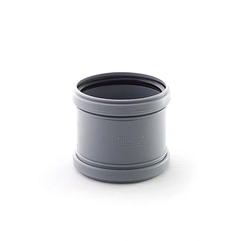 картинка Муфта канализационная надвижная 110мм (без перегородок) от магазина Румлес