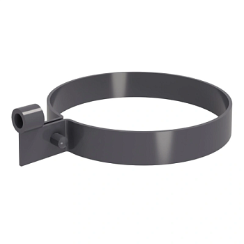картинка Хомут крепления трубы ПВХ графит от магазина Румлес